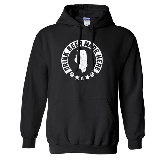 Illinois - Drink Beer Made Here - Unisex Hoodie