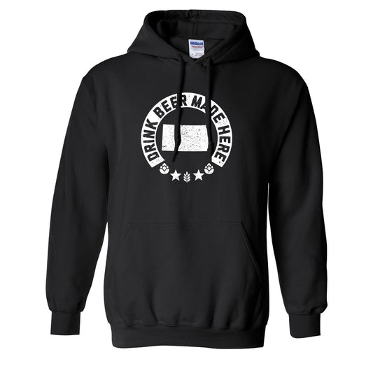 Kansas - Drink Beer Made Here - Unisex Hoodie