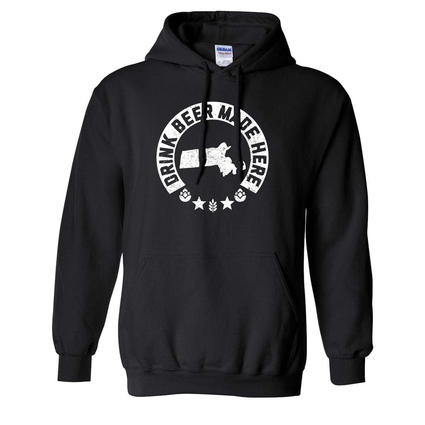 Massachusetts - Drink Beer Made Here - Unisex Hoodie